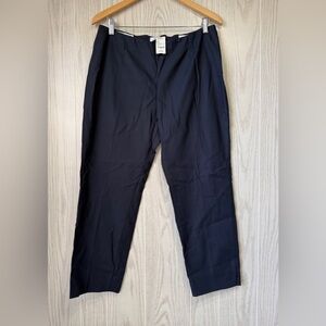 Peserico Navy Side Zip Tailored Pants IT 48 NWT